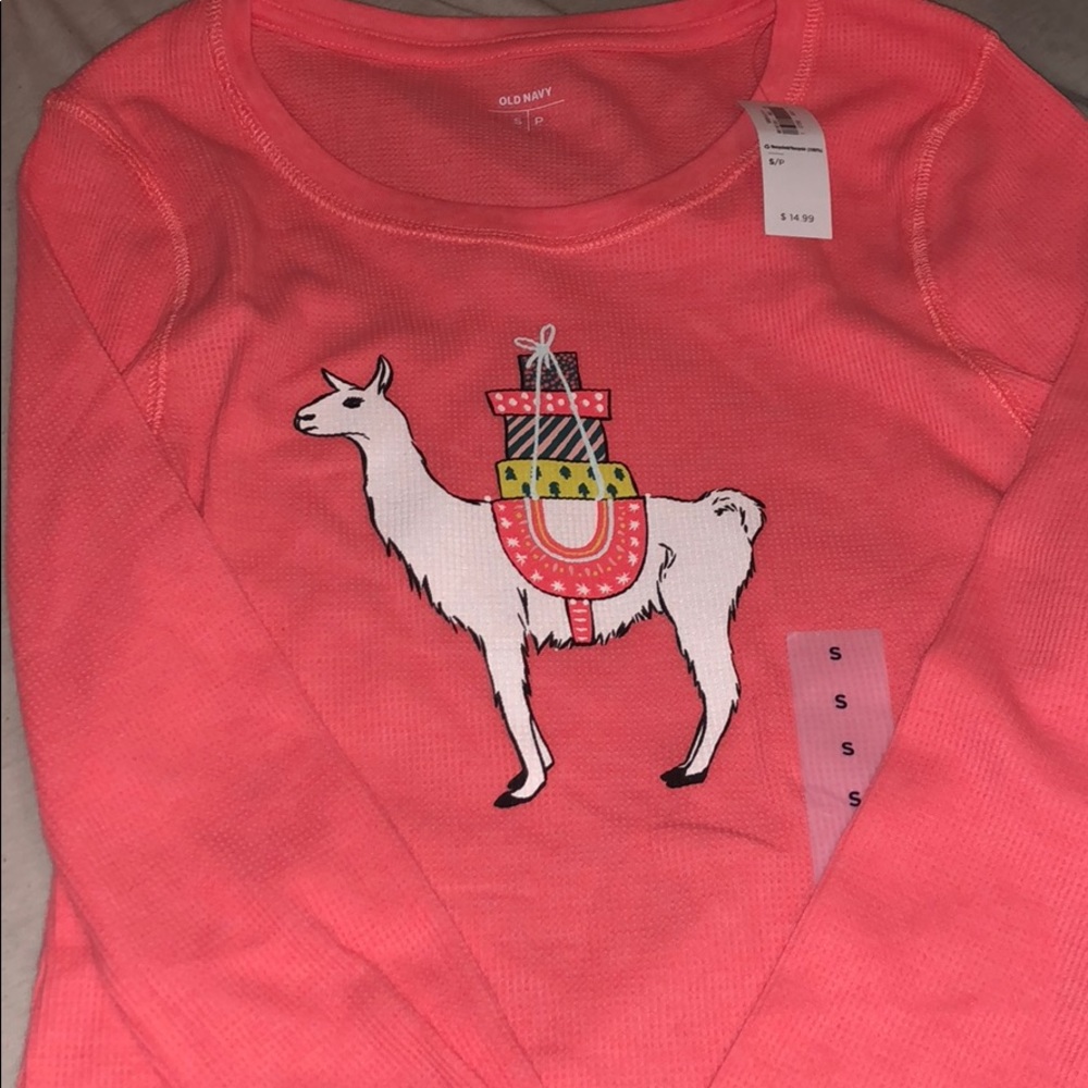 Old Navy Llama Sleep Shirt